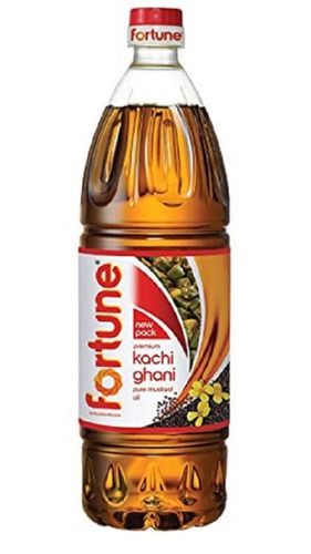 Chemical Free Pure Natural No Added Preservative Fortune Kachi Ghani Mustard Oil 