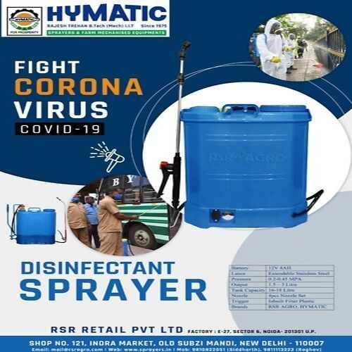 Hymatic Mechanical Disinfectant Sprayer , Blue Packaging Size 1 Piece