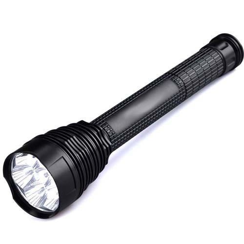 Light Weight, Compact and High Quality Construction Black Plastic Cool White Electric Torch