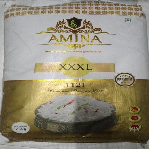 Longer Shelf Life Easy to Digest Amina 1121 Premium Basmati Rice 25 KG