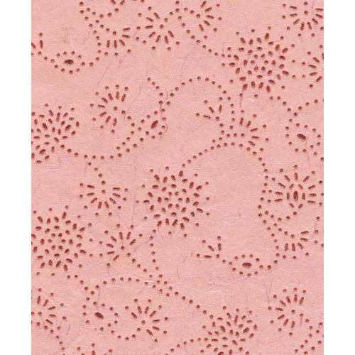 Peach Designer Handmade Dew Drop Paper With Eco Frineldy And Recyclable Pulp Material: Wood Pulp