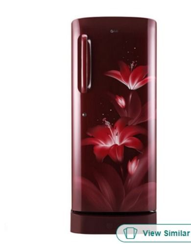 White Red Color Printed Single Door Refrigerators For Home, Capacity, 235 Liter 