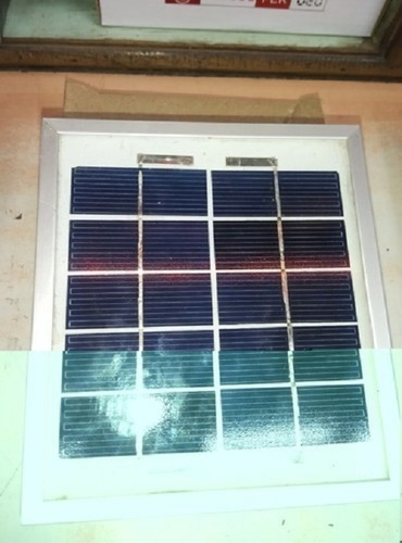 Blue Weatherproof Aluminium Manual 4 V 3.3 Watts Solar Panels, Dimensions: 9"*9" 