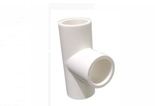 Round White Pvc Tee Thickness 2 Mm Size 3 Inches For Plumbing Construction Use Strong And Durable