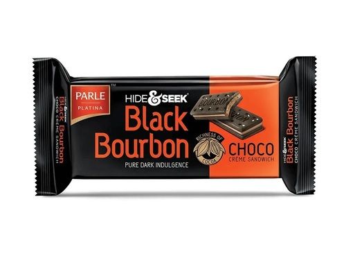 100 Percent Fresh Baked Hide And Seek Black Bourbon Chocolate Biscuit With Delicious Taste Fat Content (%): 1% Percentage ( % )