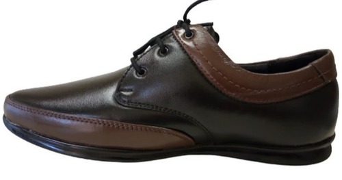 Leather Formal Shoes - 1 Inch Heel 300 Grams | Soft Dark Brown Hue Slip-On Design Buckle Accents Comfortable Leather Lining