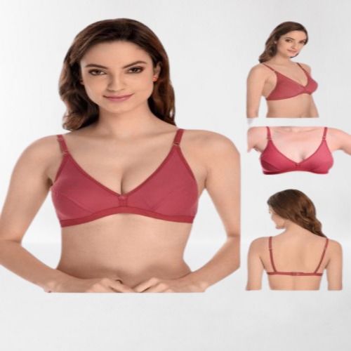 Red Comfortable High Design Non-padded Cotton Plain Daily Wear Italian  Beauty Sport Bra at Best Price in Gaya