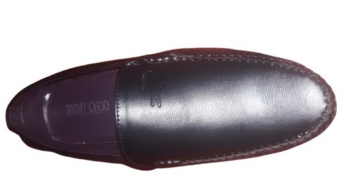 AH Flight Moc - Pure Leather 1 Inch Heel Dark Blue | Handcrafted Formal Shoes for Men Comfortable Fit High-Quality Rubber Outsole