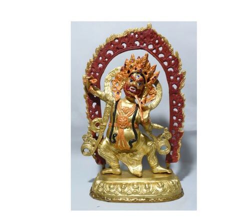 Golden Good Quality Chana Dorjee Goddess Of Fire Statue For Decoration Small Size