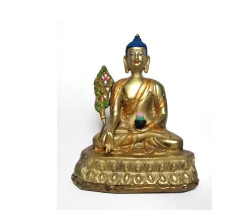 सिल्वर गुड क्वालिटी गोल्डन मेनल्हा मेडिसिन बुद्धा स्टैच्यू और ऊंचाई 7 इंच, तनाव कम करें