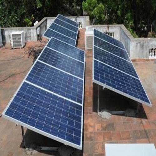 Blue Mounting Structure Grid Tie Roof Mounted Solar System For Residential (1 Kw)