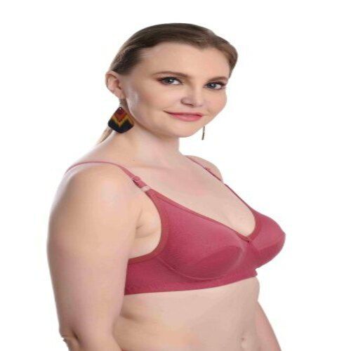 Front Closure Plain Pink Non Padded Comfortable With Adjustable Strap Cotton  Bra For Girls at Best Price in Muzaffarpur