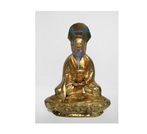 Silver Sabdung Statue Golden Brass Height 5 Inch And Weight 650G For Decoration