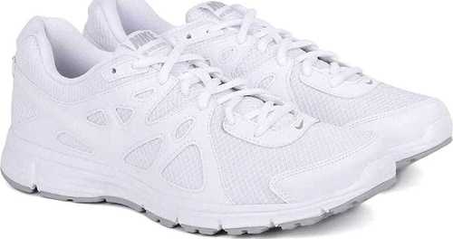 White Slip Resistant And Comfortable And Rubber Sole Revolution Lace Up Shoes