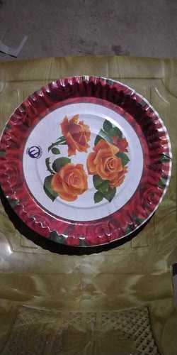 12 Inch Disposable Floral Printed Paper Plate For Event And Party Supplies