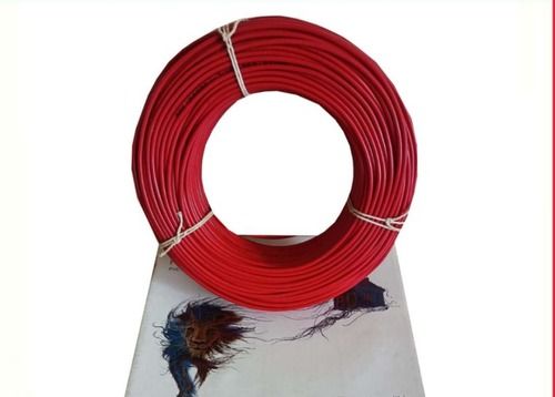 2.50 Mm And Red Color Pvc Insulated Industrial Cable With 90 Meter Length Conductor Material: Copper