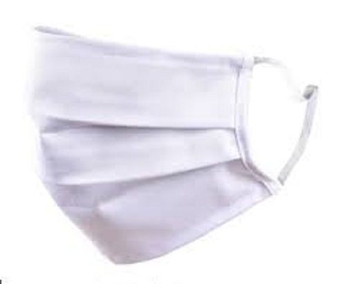 100 Percent Cotton White Washable Reusable Plain Cotton Face Mask With Earloop Age Group: Suitable For All Ages