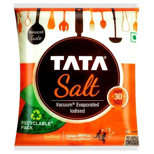 Chemical Free Hygienically Packed Low Sodium Vacuum Evaporated Iodised White Tata Salt 