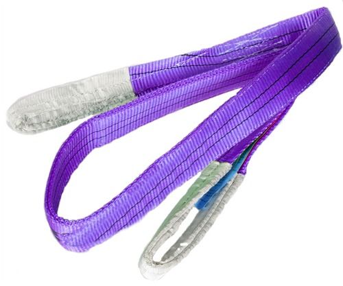 Pvc High-Quality 1 Mtr Purple Double Ply Webbing Slings Flat Belt With Iron Buckle Lashing And Adjustable Straps