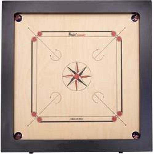 Long Lasting And Study Quality Wooden Carrom Board With Net Pocket Designed For: Children