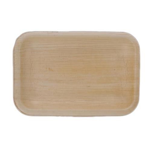 Plain Rectangle Shape And Environment Friendly Recyclable Eco Friendly Disposable Areca Leaf Plate