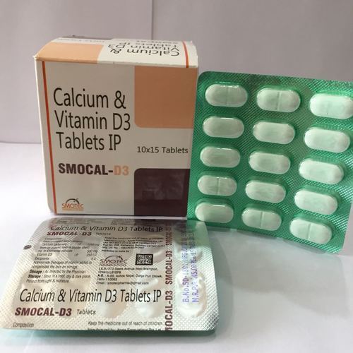 Smocal D3 Allopathic Calcium & Vitamin D3 Tablets Efficacy: Promote Nutrition