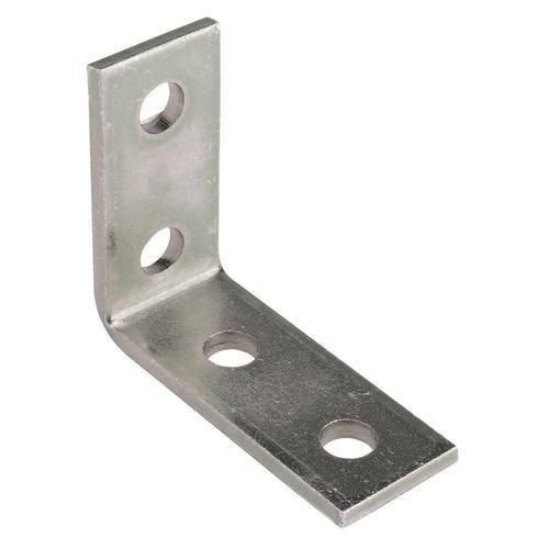 Stainless Steel Four Hole 90 Degree Angle Bar Connector Bracket Polished Bright Finish Application: Fittings