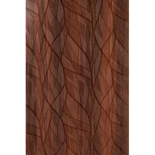 Termite Resistance Glossy Finish Brown Rectangle Linear Wooden Mica Sheet 