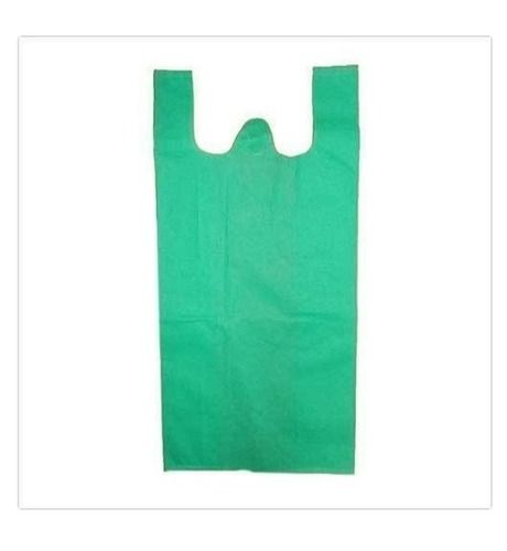 With Handle W Cut Plain Non Woven Firozi Carry Bag Used For Shopping 