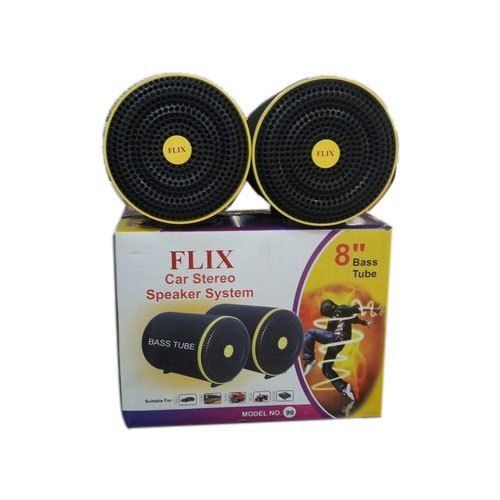 Yellow 220 V And 8 Inch Wired Flix Car Stereo Speaker System