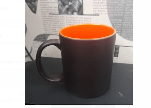 250ml Brown And Orange Sublimation Magic Ceramic Mug, Used For Gift To Love Ones 