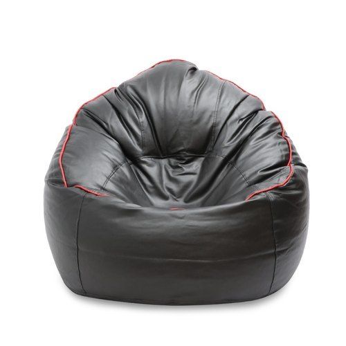 Black Rexin Bean Bag(Anti Wrinkle And Comfortable To Seating)