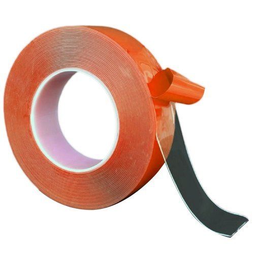 Fit Any Shape Size, Flexible And Durable Properties Orange Color Acrylic Double Side Foam Tape