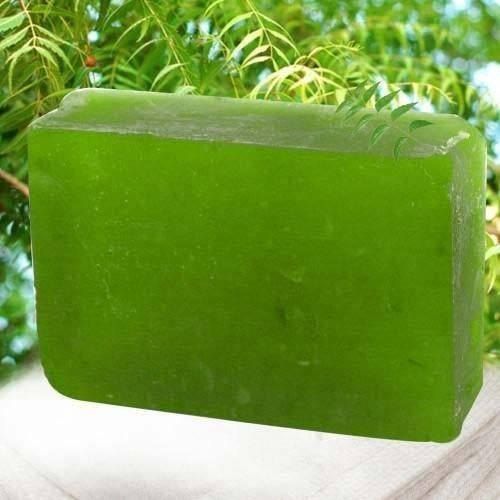 Glowing Free Fresh And Natural Rectangular Shape Skin Friendly Green Neem Bath Soap