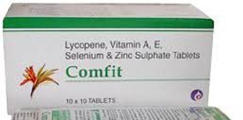 Lycopene Vitamin A,E, Selenium Zinc Sulphate Tablets 