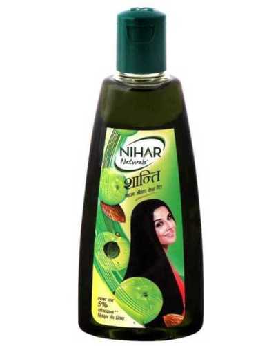 Strong And Silky Chemical Free Nihar Shanti Amla And Badam Hair Oil For Self Care
