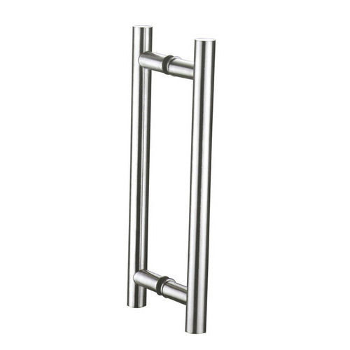 Silver Strong Solid Long Lasting Durable Rust Proof Chrome H Shape Door Handle