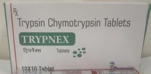 Trypnex Trypsin Chymotrypsin Tablets, 10 X 10 Pack.