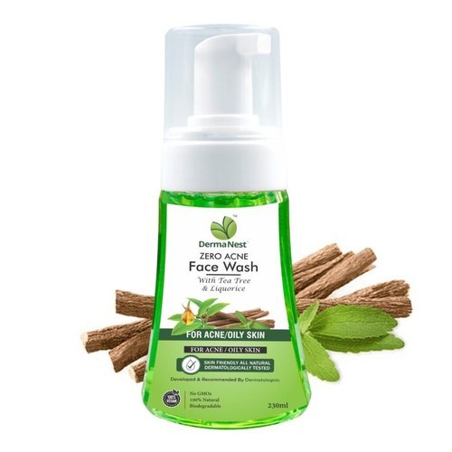 230 मिली डर्मानेस्ट ग्रीन जीरो एक्ने फेस वॉश इन जेल फोम जेंटल एंड सॉफ्ट ऑन स्किन इंग्रेडिएंट: केमिकल्स