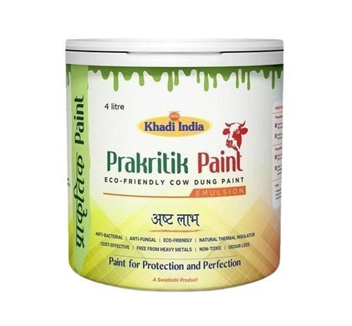 4 Litre Prakritik Paint Eco Friendly Cow Dung Paint Emulsion For Home, Office