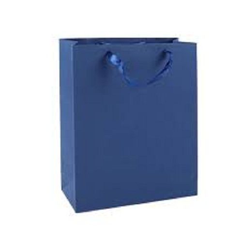 Eco Friendly Biodegradable Recyclable And Reusable Navy Blue Paper Carry Bag