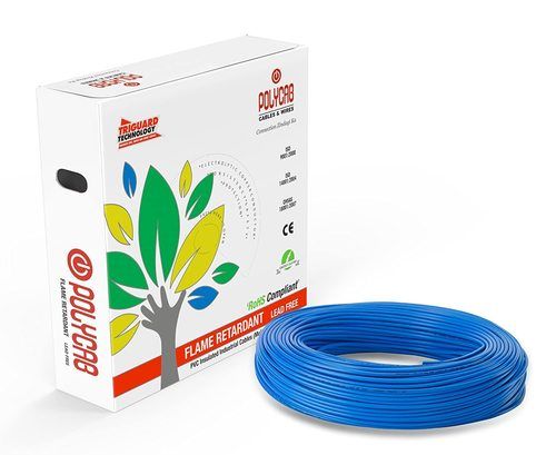 Flexible Pvc Coating Blue Electric Wire And Cable For Domestic And Commercial