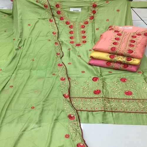 Ladies Fancy Wear Comfortable And Breathable Printed Embroidered Patiala Salwar Kameez 
