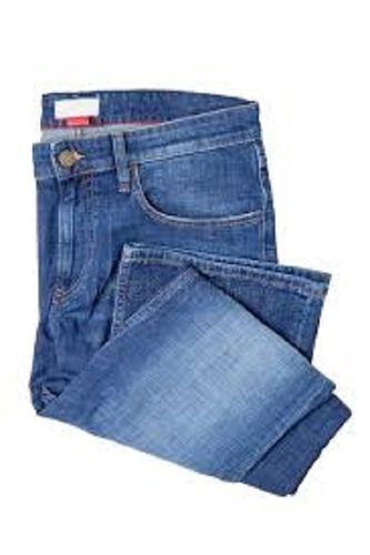 Men Highly Breathable And Fully Comfortable Denim Dark Blue Jeans