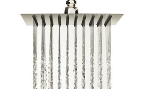 Stainless Steel Body Simple Handle Ultra Slim Rain Shower