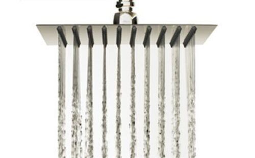 Stainless Steel Body Simple Handle Ultra Slim Rain Shower Size: Various Sizes Are Available