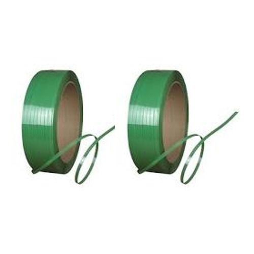 Water Resistant Recycling Pet Strap Roll In Green Color And Plain Pattern