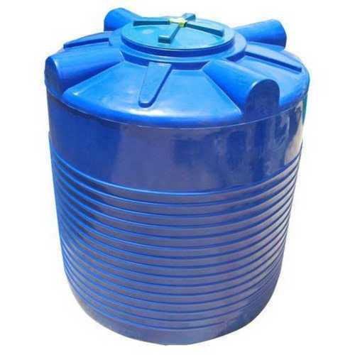 Blue Water Storage Tank, Round Shape And Plastic Material, 2000 L Capacity