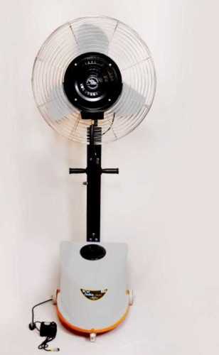 White Classic Mist Fan For Indoor And Outdoor Usage, Motor Speed 1400