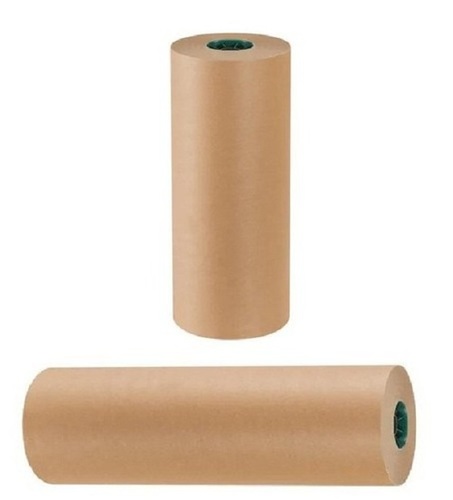 एंटी रस्ट ब्राउन कलर पॉली कोटेड क्राफ्ट पेपर रोल आसानी से रिसाइकिल करने योग्य, ग्लॉसी फिनिश के साथ